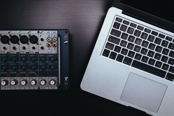 Laptop and Mixer