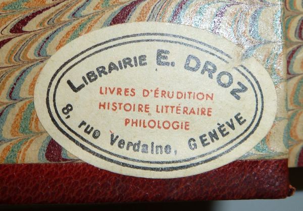Librairie Droz