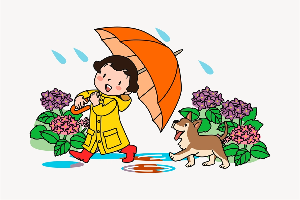 Little girl clipart, cartoon character