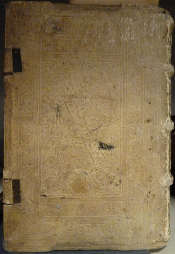 Lower board with illustration in central panel of Jacob's ladder (Genesis 28:10-21)