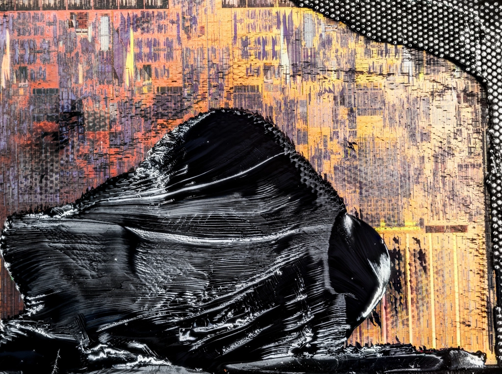 Material, mixed media abstract art