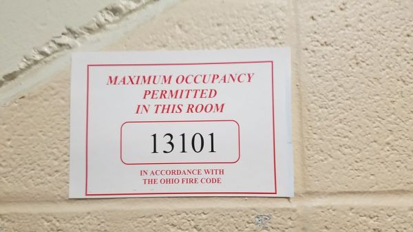 MAXIMUM OCCUPANCY PERMITTED IN THIS ROOM