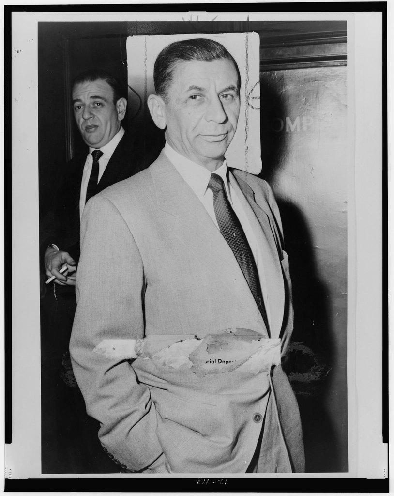 Meyer Lansky, half-length portrait, facing