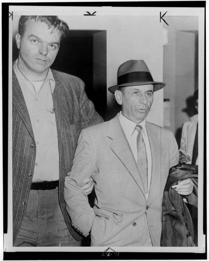 Meyer Lansky, half-length portrait, facing