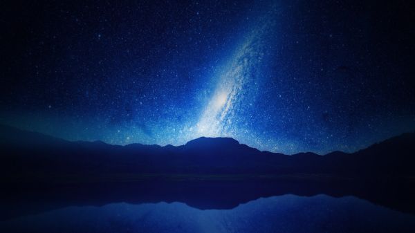 Milky Way Galaxy in Star Filled Night Sky