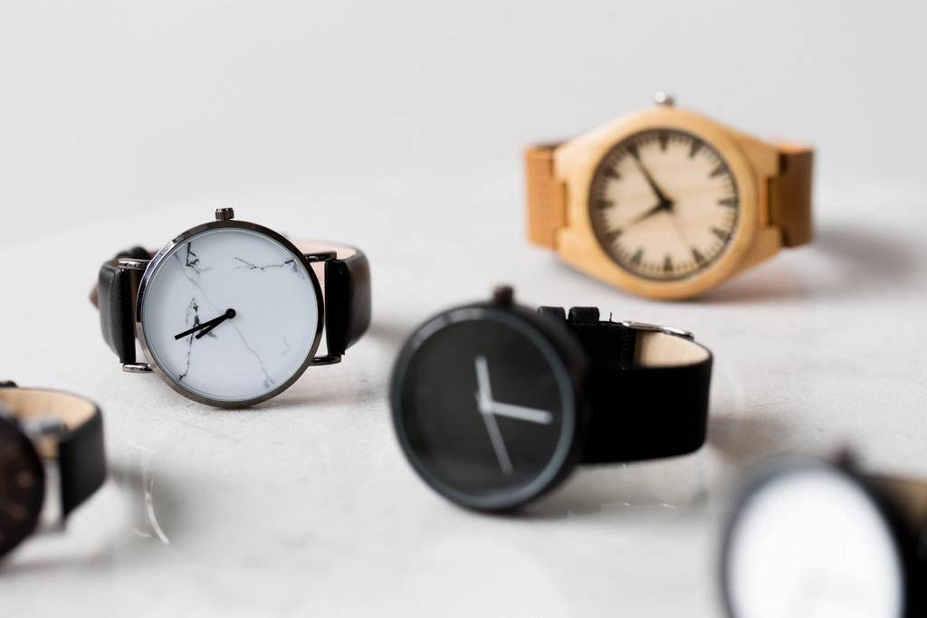 Minimal design watches, fashion accessories