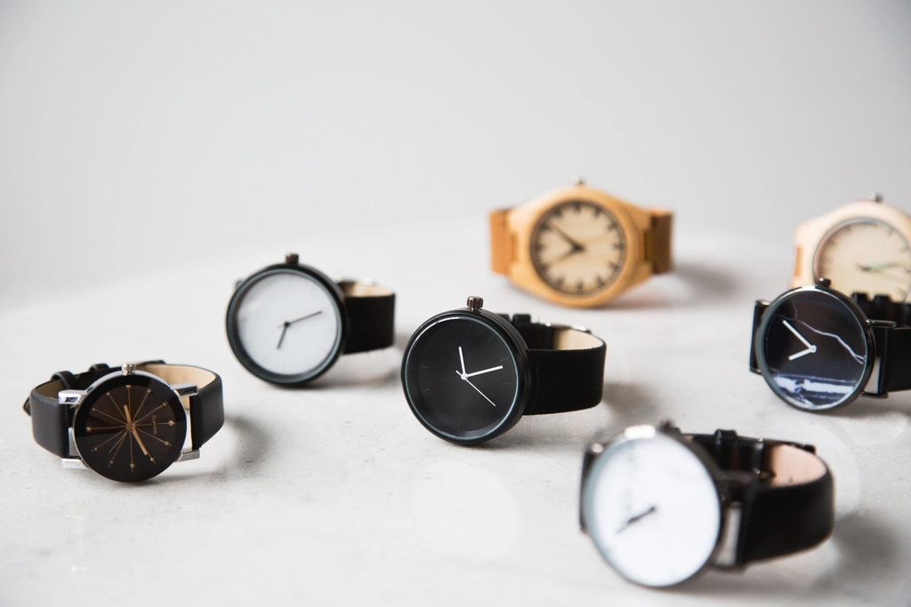 Minimal design watches, fashion accessories