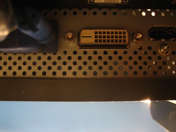 Monitor underside