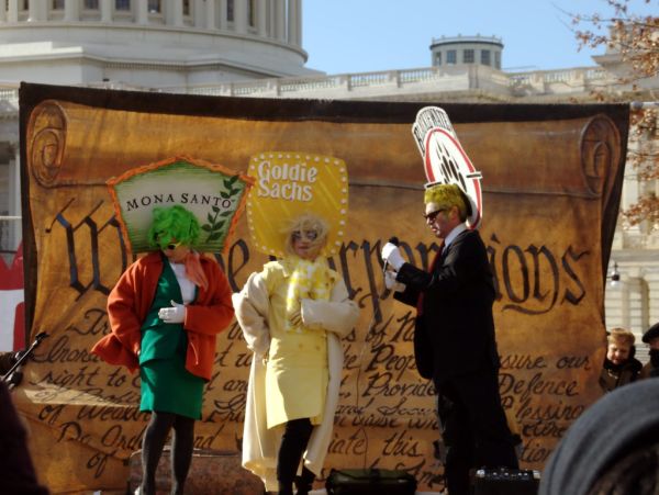 Monsanto, Goldman Sachs, Blackwater Corporate Person Parody (Washington, DC)