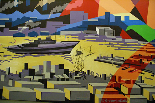 Mural at the Greenville Spartanburg airport