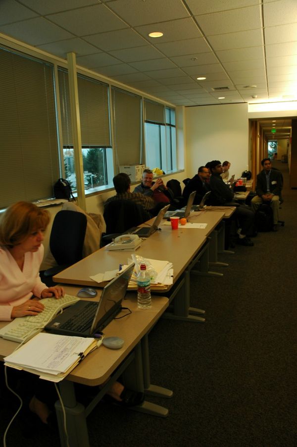 My development teams Agile workplace configuration at Microsoft, building 114, Redmond, Washington, 3rd Floor
