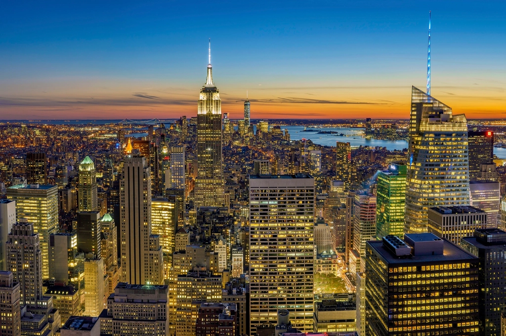 New York City skyline skyscrapers