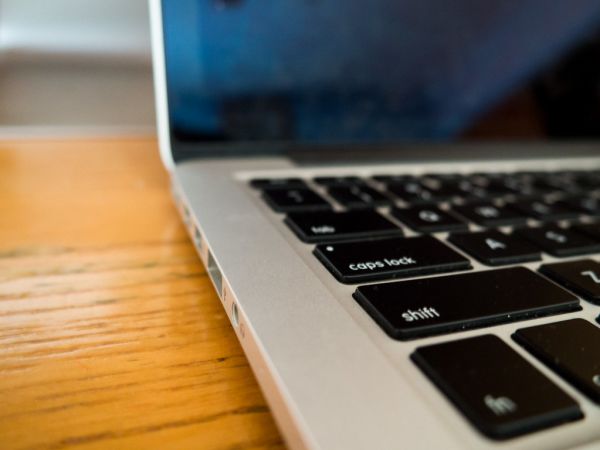 Notebook Computer on Desk