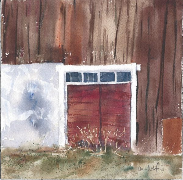 Old barn - watercolor