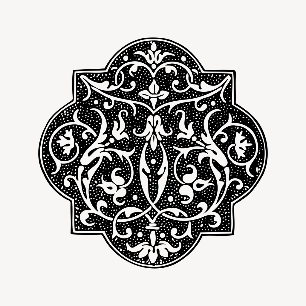 Page ornament clipart, drawing illustration