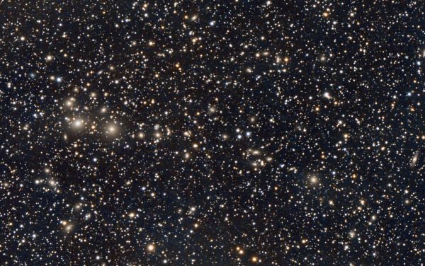 Perseus Galaxy cluster (Abell 426 NGC1275 etc). DSLR Image