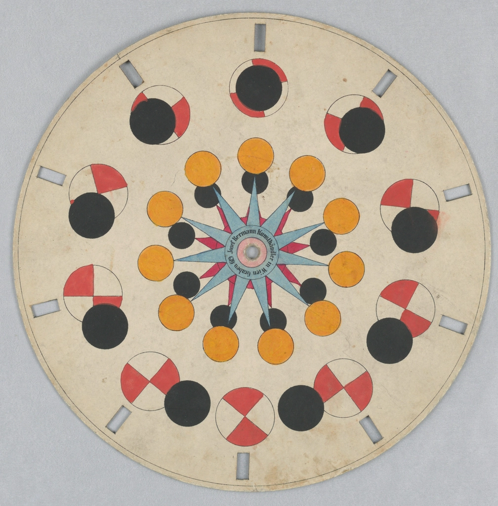Phenakistiscope Disc Geometric Shapes, Josef