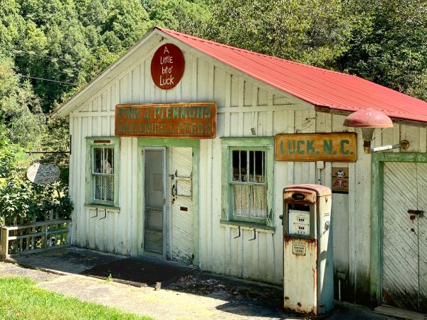 Pink J. Plemmons Grocery and Feed Store, North Carolina State Highway 209, Luck, NC
