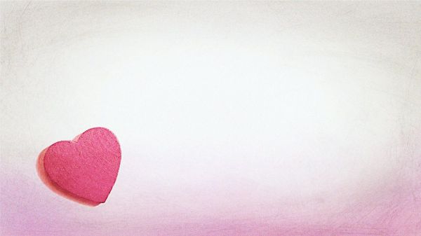 pink-white backdrop and heart