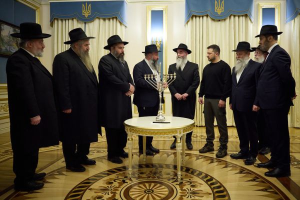 President took part in the ceremony of lighting Hanukkah candles.