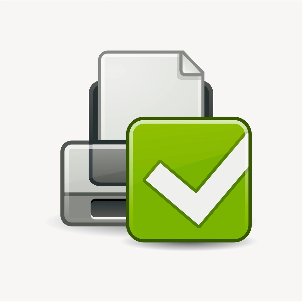 Printed icon clipart, illustration