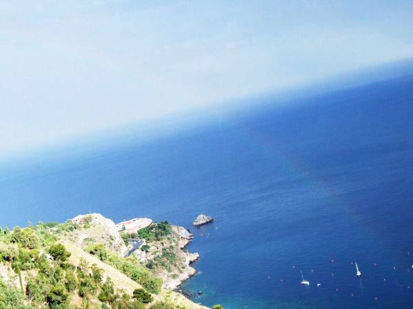 Rainbow in Taormina Sicilia Italy