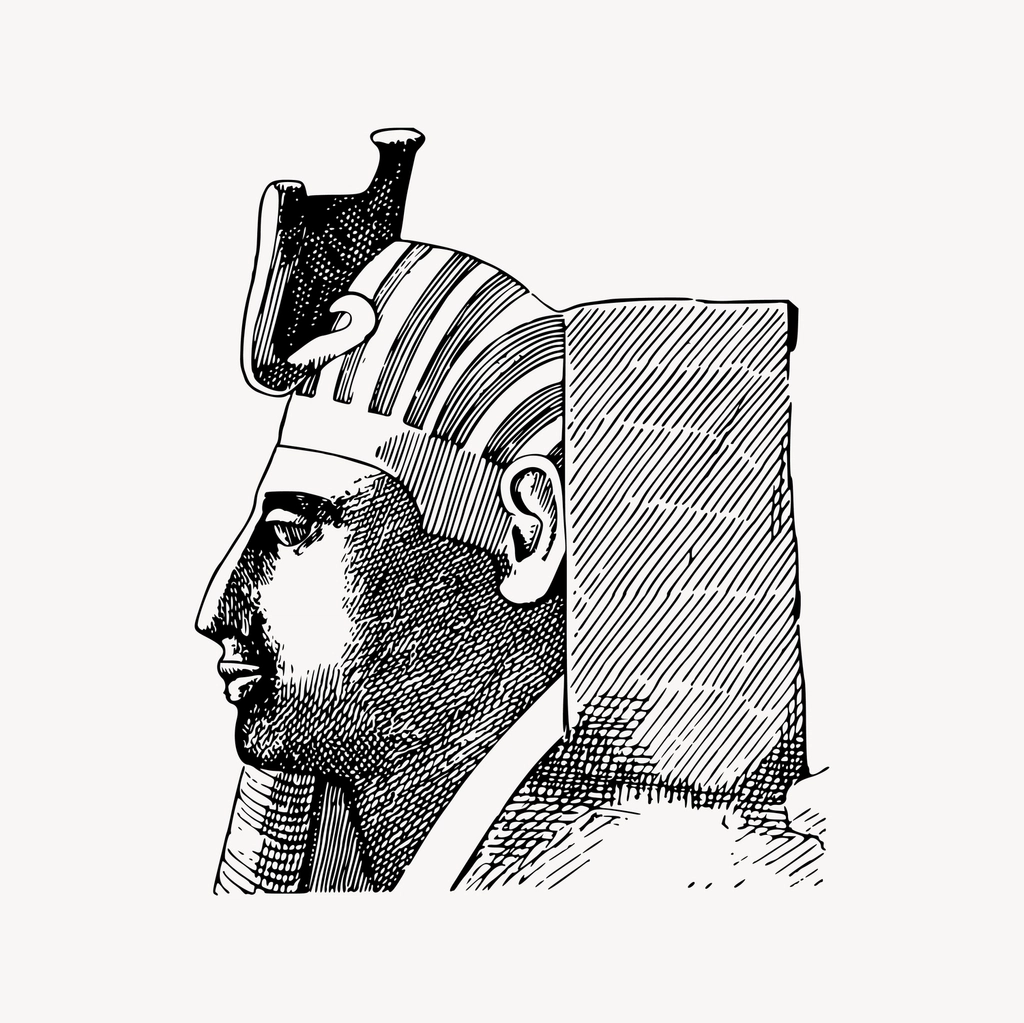 Ramesses III clipart, drawing illustration
