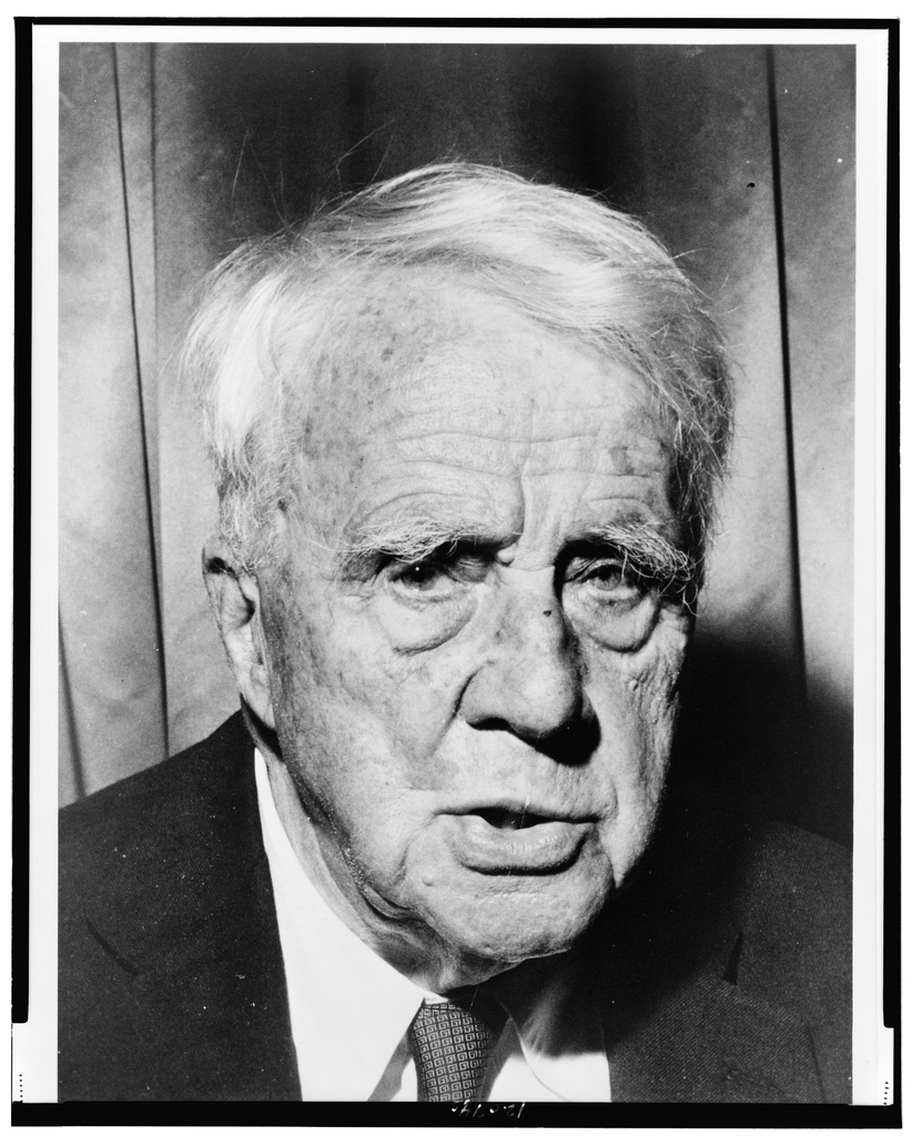 Robert Frost, bust portrait, facing