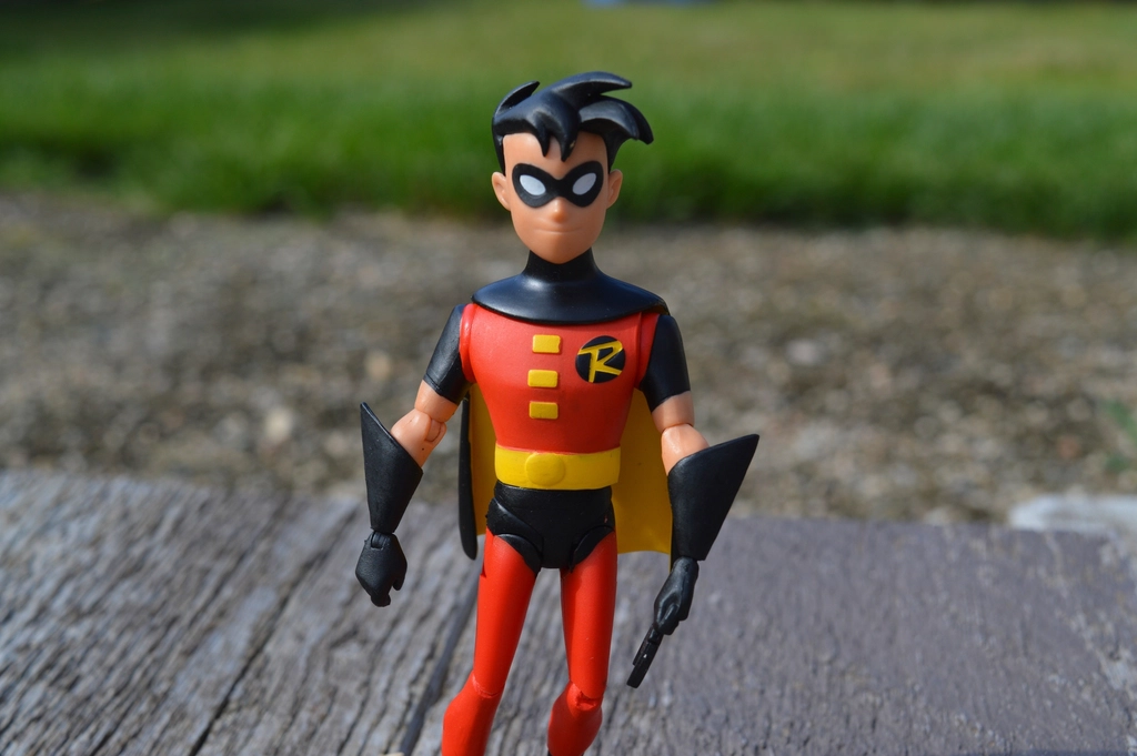 Robin superhero cartoon character figurine