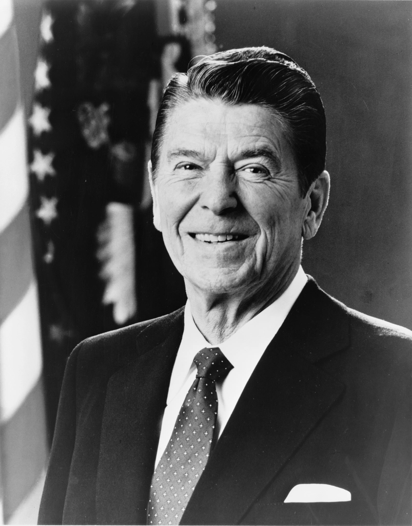 Ronald Reagan, head-and-shoulders portrait, facing