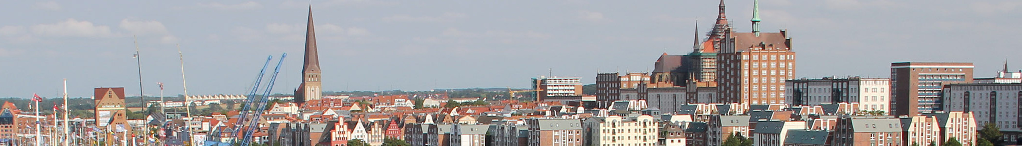Rostock banner City skyline