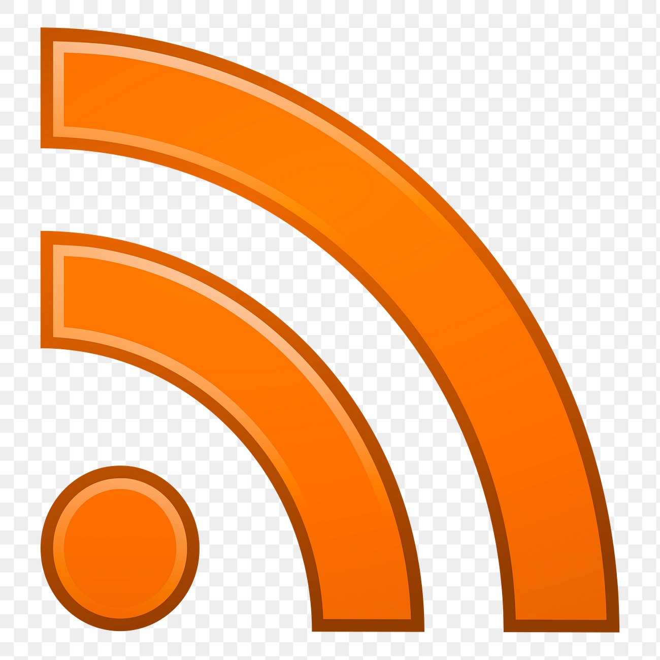 RSS feed png sticker, icon