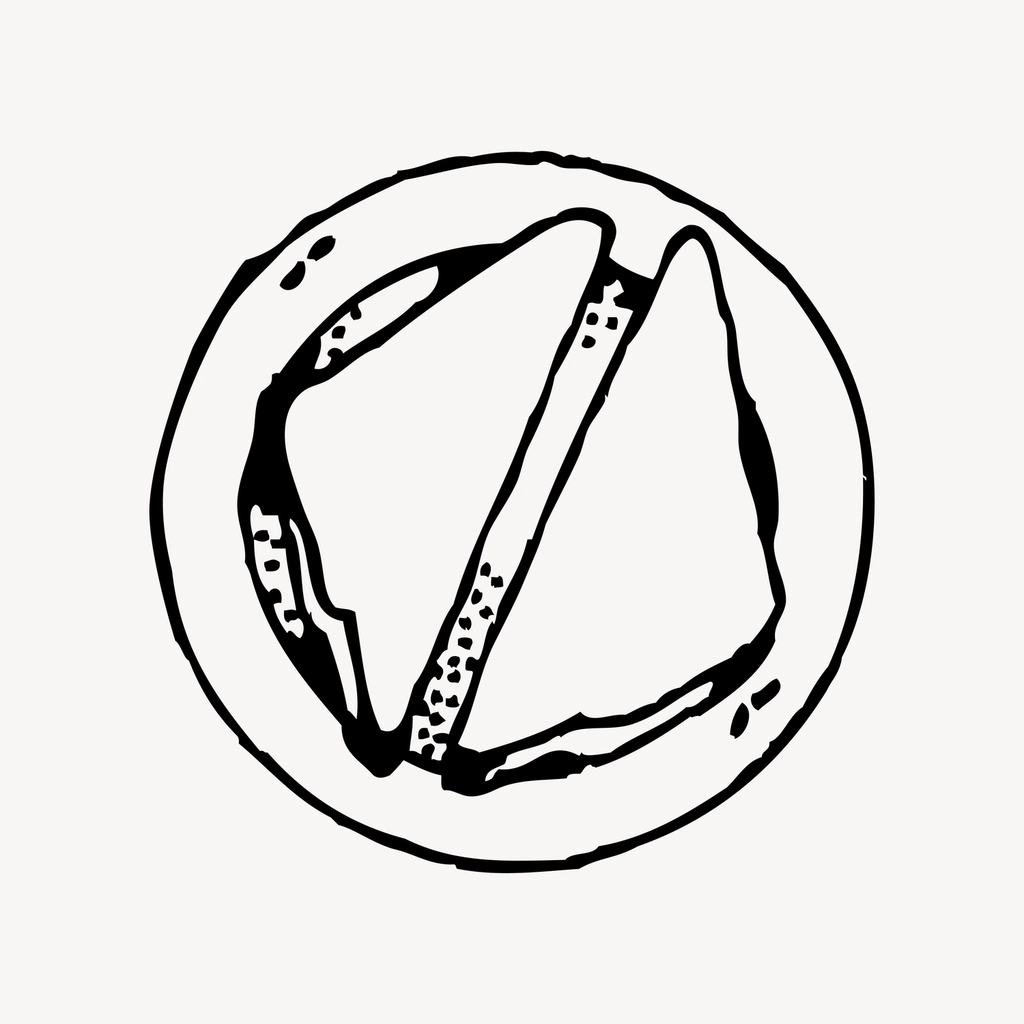 Sandwich clipart, drawing illustration vector