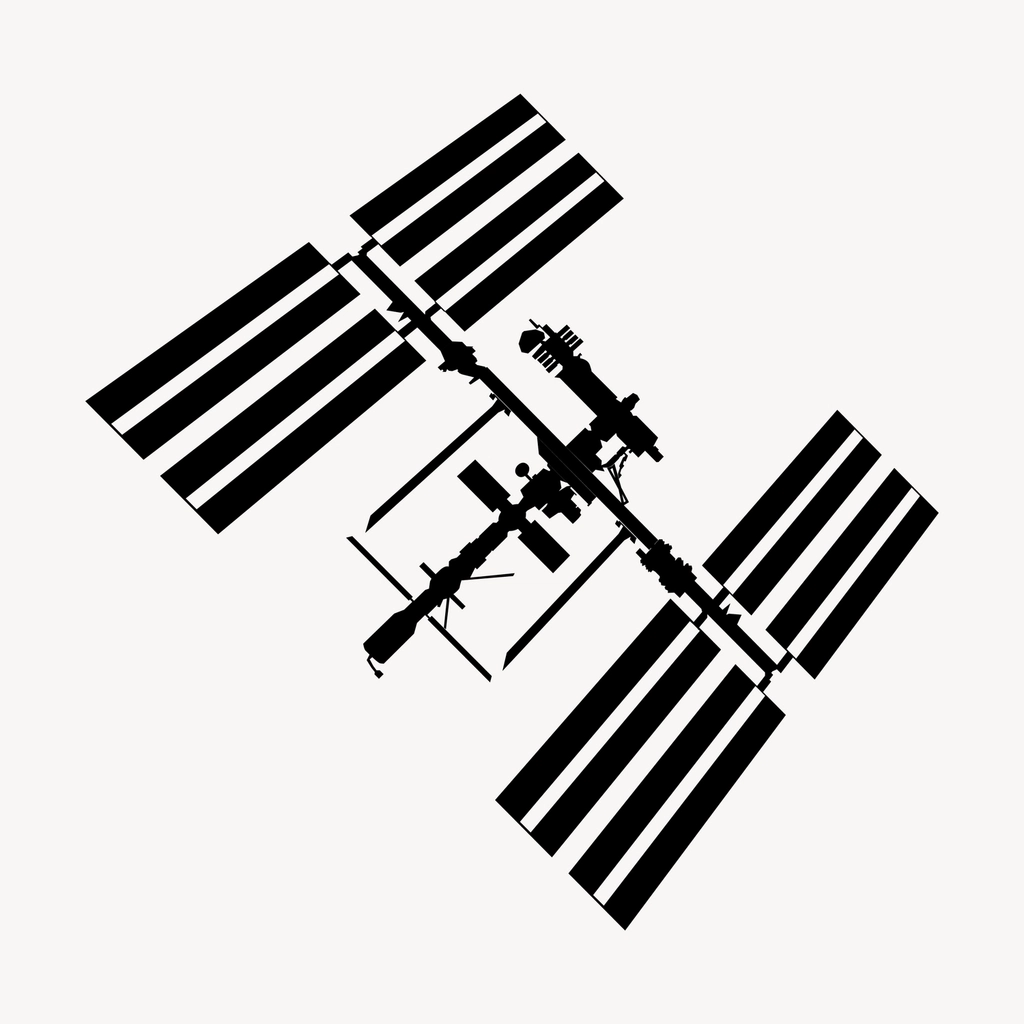 Satellite clipart, drawing illustration vector