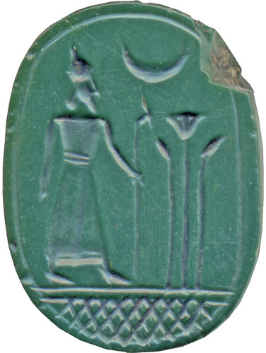 Scarab with a Standing Ruler ca. 7th-5th century BCE (Neo-Babylonian (?), Achaemenid (?))