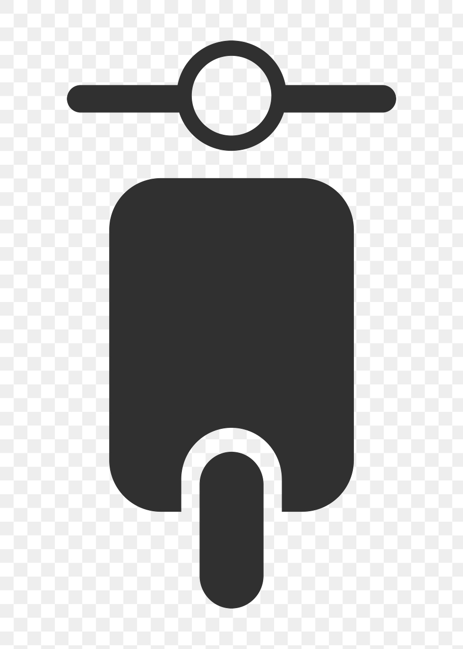 Scooter png clipart illustration, transparent