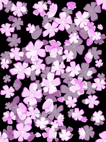 Seamless Pattern Yozakura