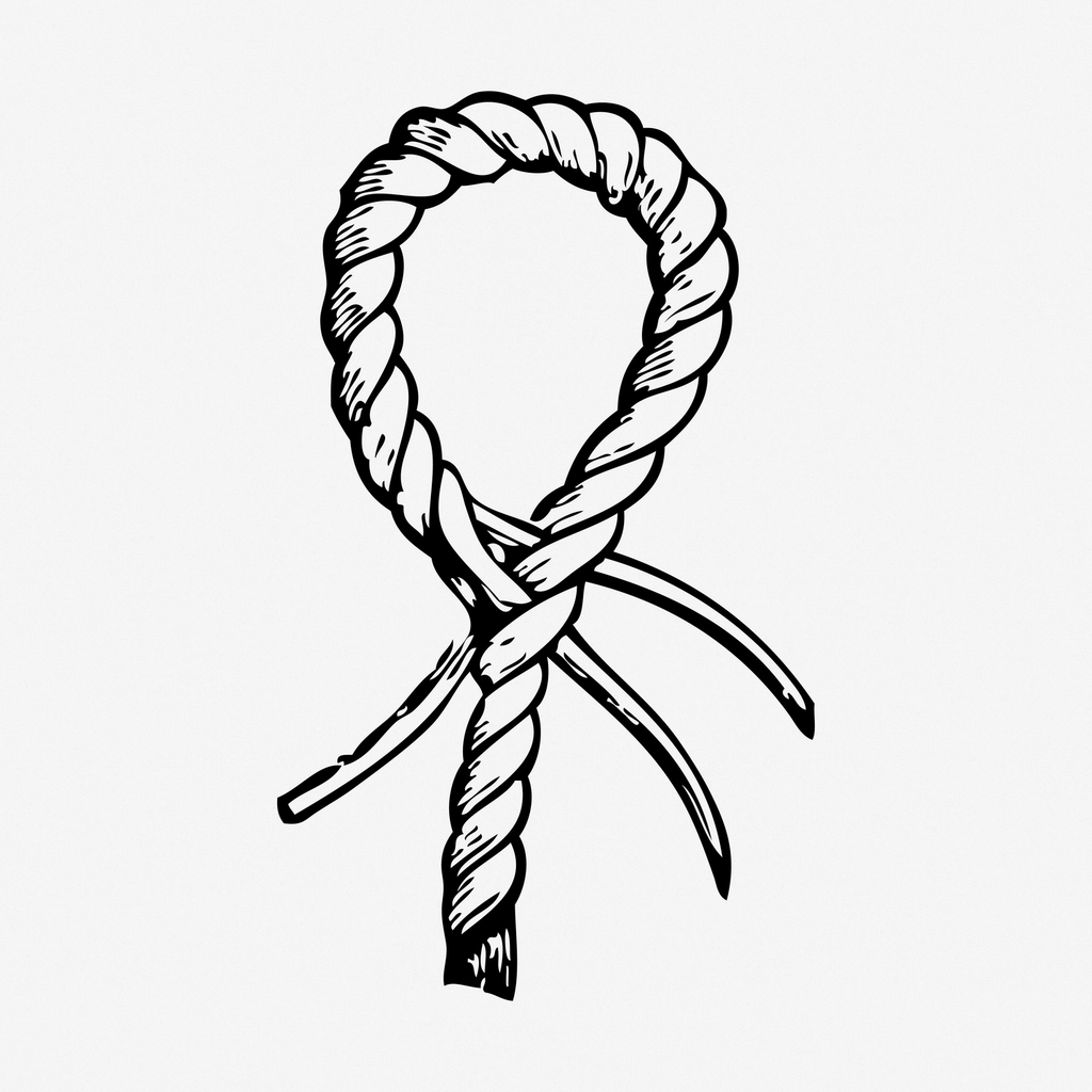 Seizing rope hand drawn illustration