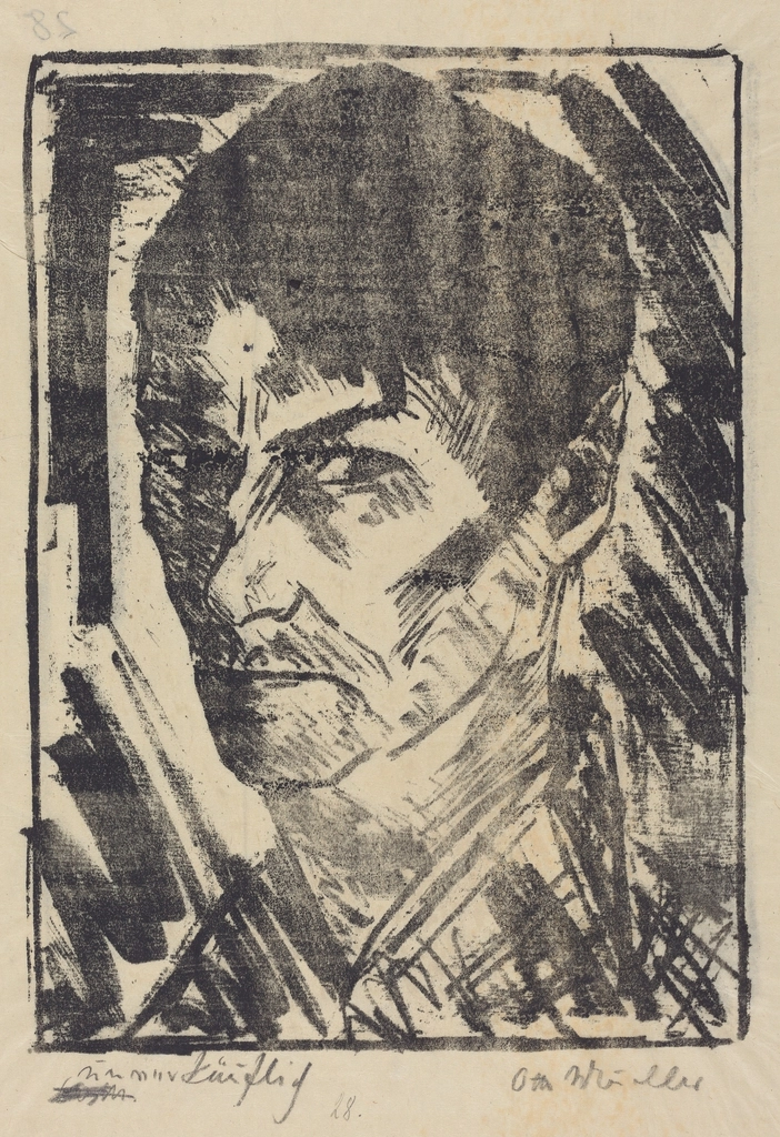 Self-Portrait Facing Left (Selbstbildnis nachlinks)