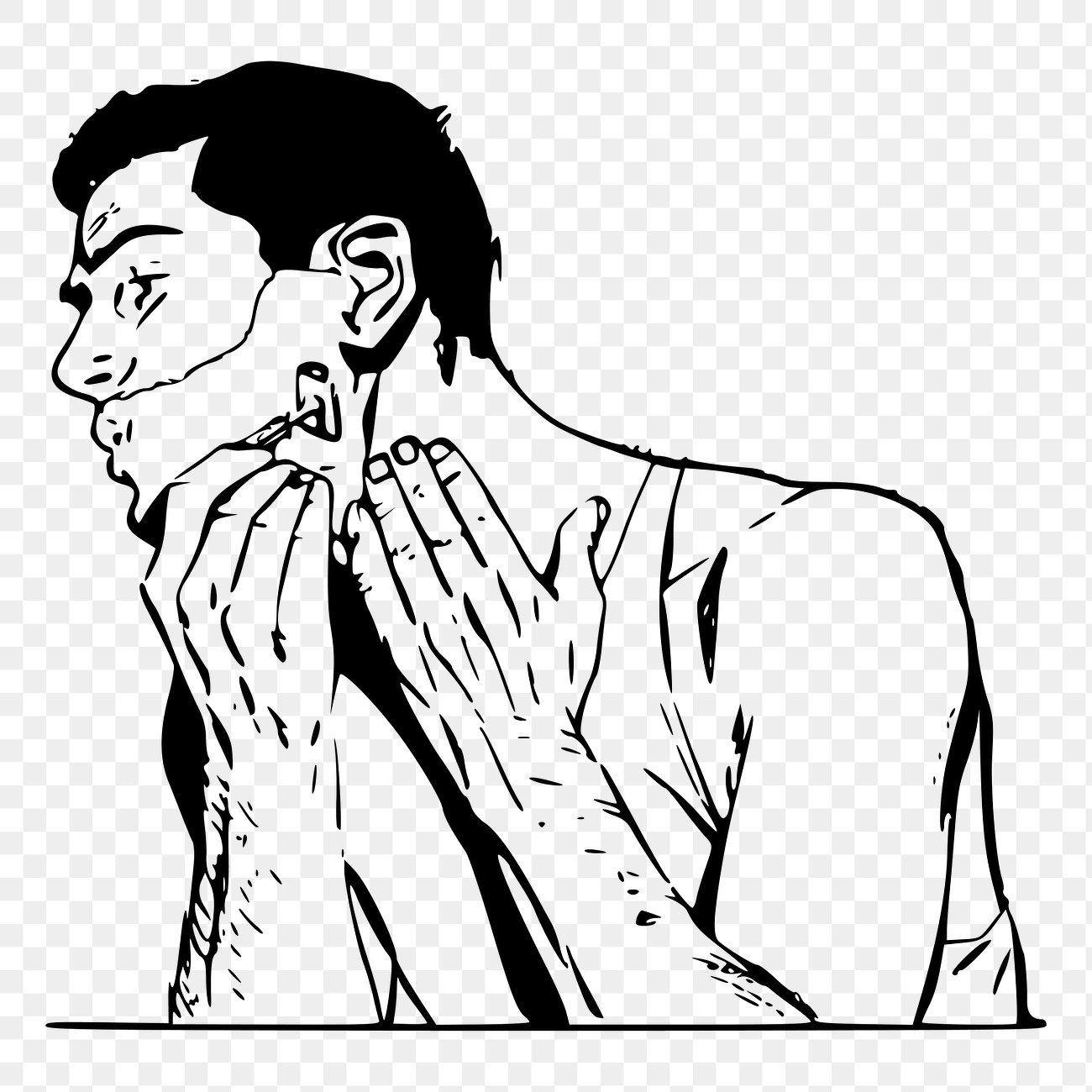 Shaving png sticker cartoon character