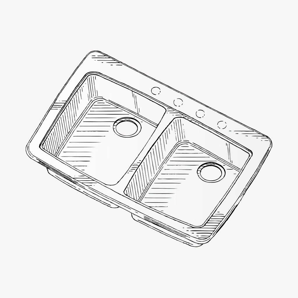 Sink clipart, drawing illustration psd
