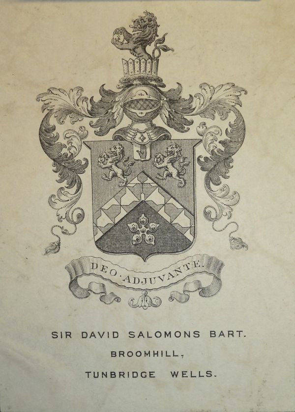Sir David Salomons, Bart.