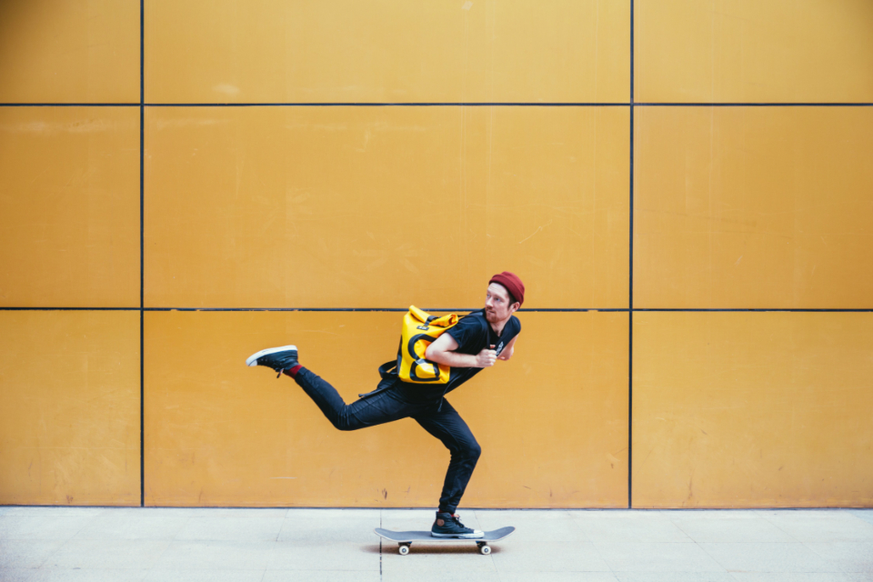 Skateboarder Sidewalk