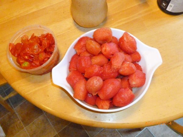 Skinned Roma Tomatoes