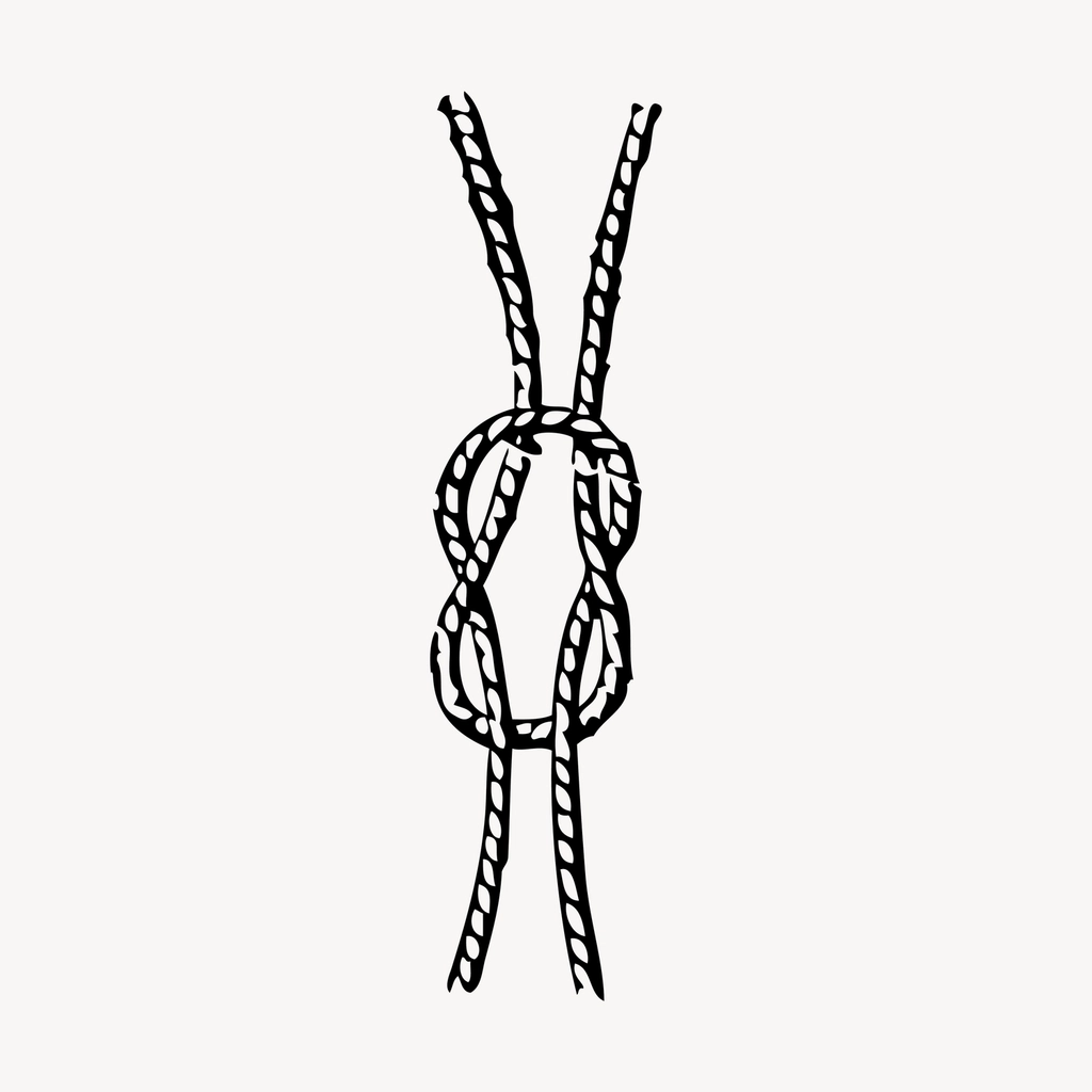 Square knot hand drawn clipart