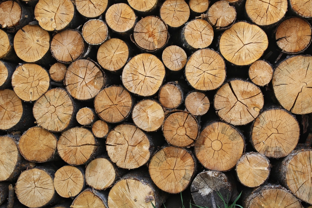 Stacked Logs Background Pattern