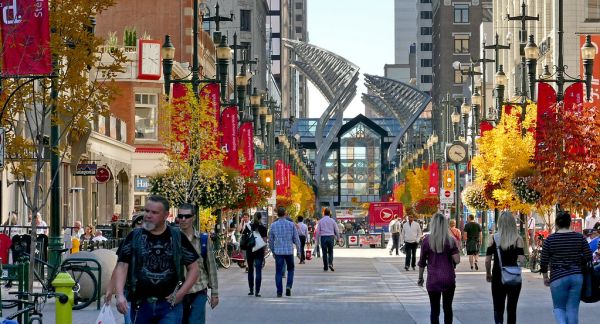 Stephen Avenue Walk. Calgary.