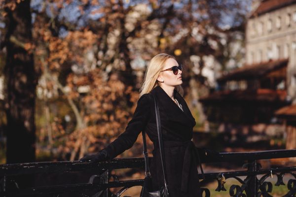 Street style shoot in park