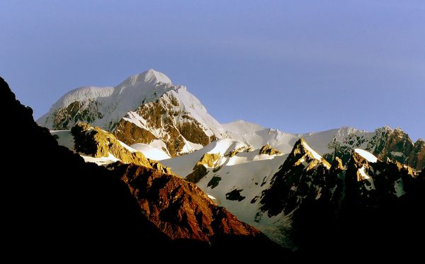 Sunset Mt Tasman. New Zealand.