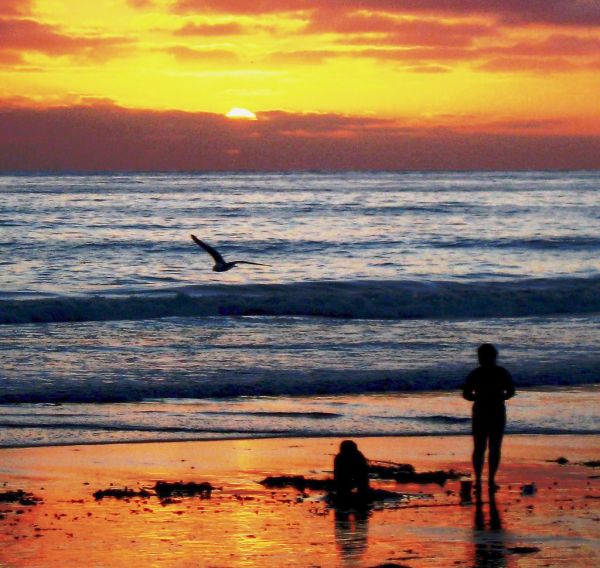 Sunsets Farewell Kiss to Summer, San Diego, California
